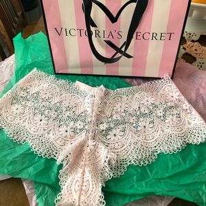 Victoria secret pink crochet boy panty